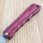 Higonokami Woody Folder Folding Knife 3" VG-10 Steel Blade Grooved Wood Handle