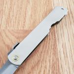 Higonokami No 4 Folding Knife 2.63" SK5 Carbon Steel Blade Stainless Handle