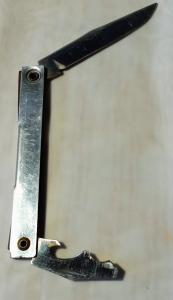 Vintage Style Higonokami Pocket Knife w A Secondary Tool Bottle Opener #H.  PA