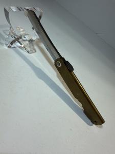 Japanese Higonokami Style Brass Folding Knife Kanji Marked