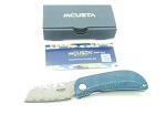 Mcusta Seki Japan MC-212D Petit VG-10 Damascus Small Folding Linerlock Pocket Knife Blue Black
