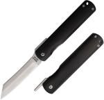 Higonokami Folding Knife 3" Satin Finish VG10 Steel Blade Black Pakkawood Handle