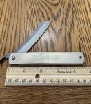 Higonokami No 5 Silver Folder Knife - Made in Japan NEW *Combined Shipping
