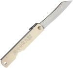 Higonokami Knives No 4 Silver Folder Pocket Knife Carbon Steel Blade GO04SL
