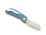 Mcusta Seki Japan MC-213D Petit VG-10 Damascus Small Folding Pocket Knife Blue Orange