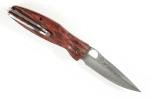 Mcusta Seki Japan MC-183G Leyasu Red & SPG2 San Mai Folding Hunter Knife