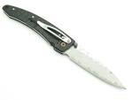 Mcusta Seki Japan Shadow MC-0114BD VG-10 Damascus Framelock Folding Pocket Knife, black