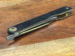 Higonokami VG10 Folding Knife Large Brass Handle (Leather)