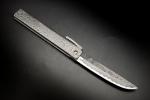 Tomita San Higo Naifu Ran Ba Hand Forged Hammertone White #2 Higonokami - Large