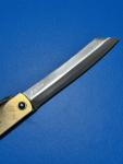 Higonokami blue steel Blade Folding Japanese Knife with Brass Handle, 4in blade 