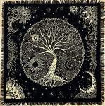 Indian Tree of Life Altar Cloth Tapestry - Tarot Tablecover