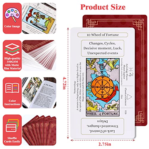 Beginner Tarot Card Deck with Guidebook