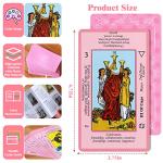 Beginner's Pink Tarot Cards Deck with Meanings and Guidebook