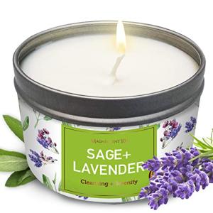Tarot Energy Cleansing Sage Candle 6oz (Sage + Lavender)