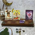 Wooden Tarot Card Holder & Display Stand