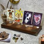 Wooden Tarot Card Holder & Display Stand