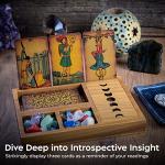 Moon Phase Tarot Card Holder Box & Crystal Tray