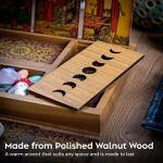 Moon Phase Tarot Card Holder Box & Crystal Tray