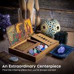 Moon Phase Tarot Card Holder Box & Crystal Tray