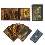 Waterproof Gold Foil Tarot Cards for Beginners
