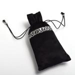 BLESSUME Black Tarot Card Bag Pouch