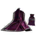 Purple Witch Altar Tarot Table Cloth with Pouch