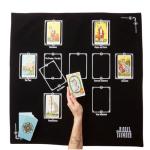 Moon Alter Tarot Divination Table Cloth, Witchy Velvet