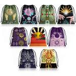 9-Piece Velvet Tarot Card Storage Bag Set