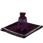 Purple Witch Altar Tarot Table Cloth with Pouch