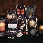 6-Piece Tarot Bag Kit Velvet Drawstring Deck Holder