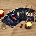 6-Piece Tarot Bag Kit Velvet Drawstring Deck Holder