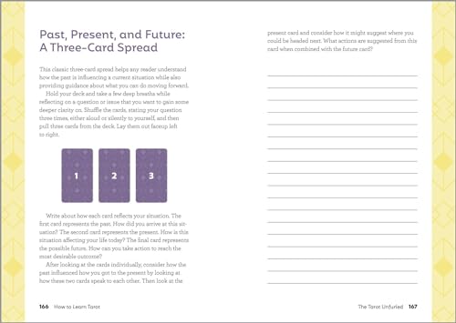 Guided Tarot Journal with Intuitive Prompts and Spreads