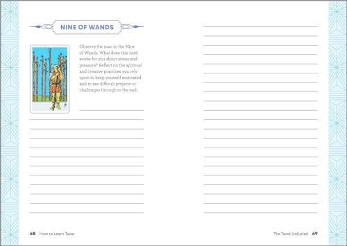 Guided Tarot Journal with Intuitive Prompts and Spreads