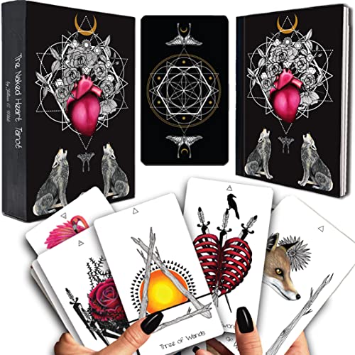 Naked Heart Tarot Deck by Jillian C. Wilde - Animal & Nature Theme TarotCards
