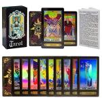 Holographic Tarot Deck with Guidebook for Beginners