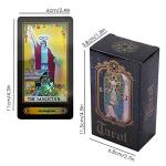 Holographic Tarot Deck with Guidebook for Beginners
