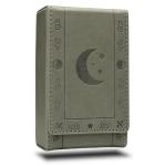 Moon Design Leather Tarot Card Holder - Grey