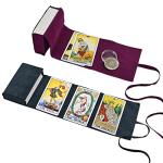 Velvet Tarot Bag Set - 3 Pouches, Purple & Blue