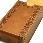 Brown Leather Tarot Card Case - Tree of Life Design
