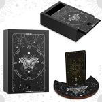 Wooden Tarot Card Case with Stand & Pendulum Board