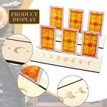 Wooden Tarot Card Stand Set with Moon Phase Design