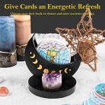 Wooden Tarot Deck Display Box with Stand and Holder