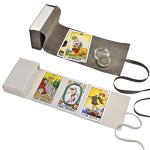 Velvet Tarot Card Holder Set - White & Gray