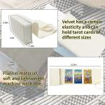 Velvet Tarot Card Holder Set - White & Gray
