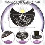 Wooden Tarot Card Case and Stand Holder Set