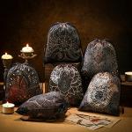 Set of 6 Velvet Tarot Card Storage Bags