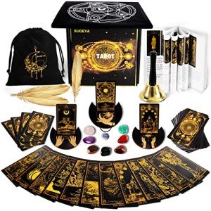 Tarot Card Set with Guidebook and Accessories