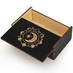 Moon Star Wooden Tarot Card Storage Box