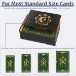 Moon Star Wooden Tarot Card Storage Box