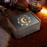 Moon Star Wooden Tarot Card Storage Box